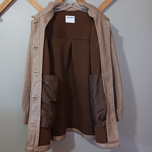 NWT Old Navy Brown Tan Heather Shacket Womens Large - Picture 7 of 8